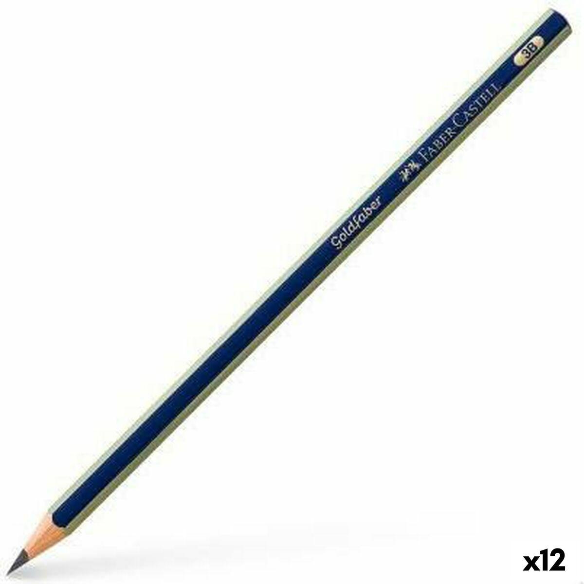 Faber-Castell Goldfaber 1221 blyant 3B - sekskantet, 12 stk.