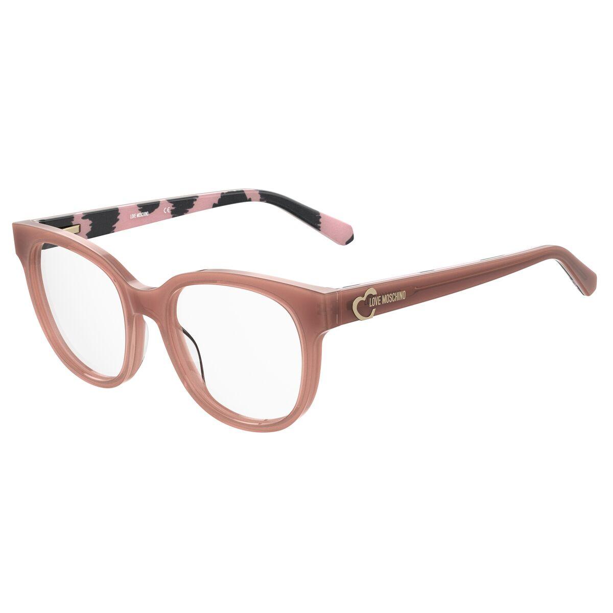Love Moschino MOL599-IGFF118 brillestel - Ø 51 mm, orange acetat
