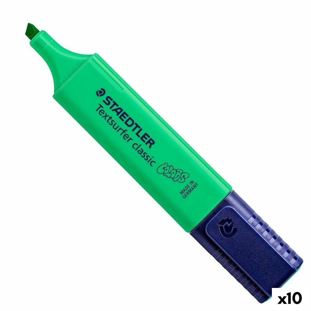 Staedtler Textsurfer Classic - fluorescerende markør, grøn (10 stk.) billede