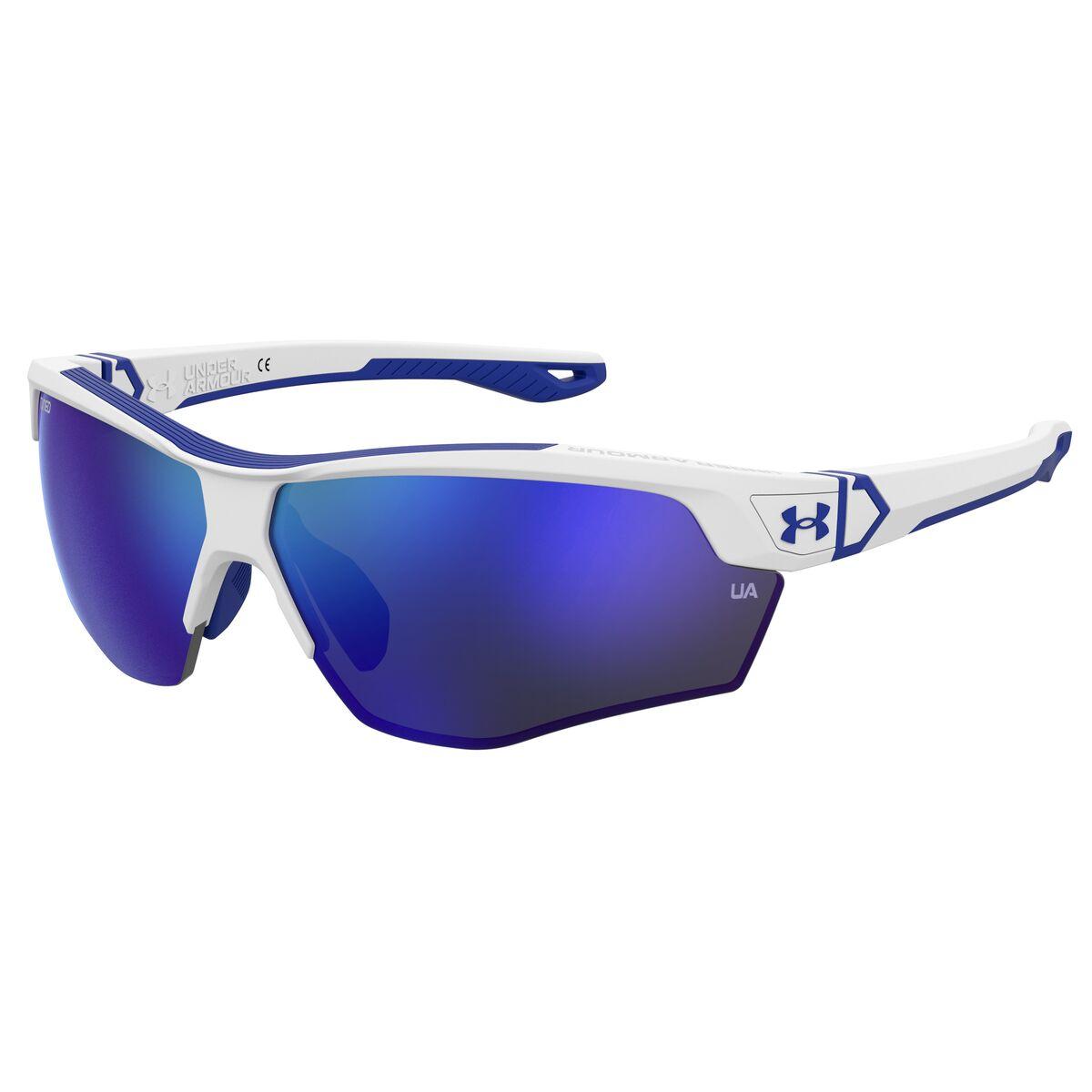 Under Armour UA Yard Dual JR solbriller til børn - hvid/blå, Ø 67 mm