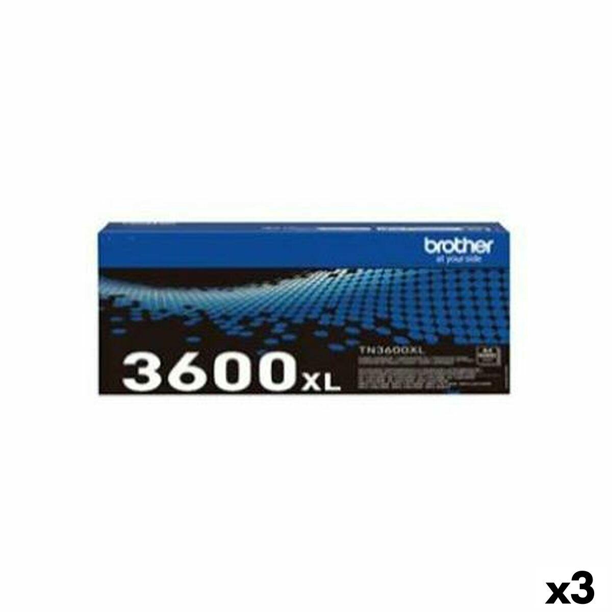 Original toner Brother HLL5210DN, 5210DW, 5215DN, 6210DW, 6410DN, DCPL551 Sort (3 enheder)
