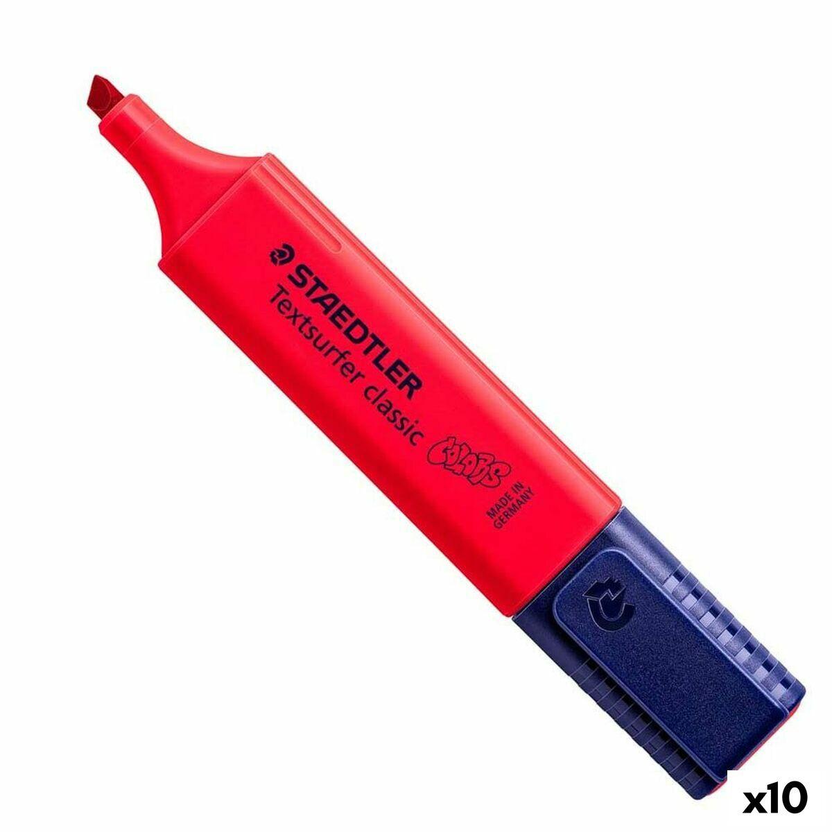 Staedtler Textsurfer Classic marker - Intens rød, 10 stk. billede