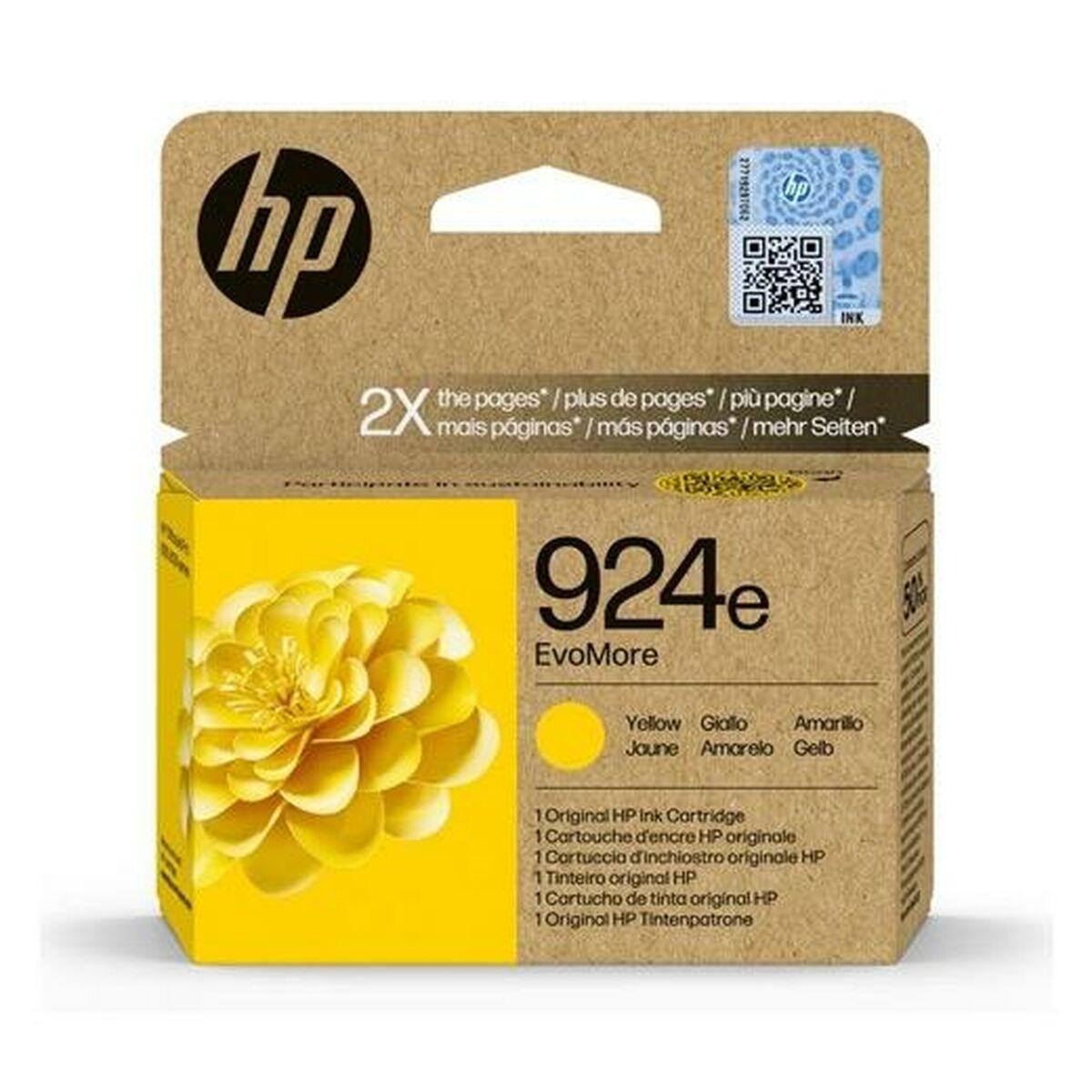 HP 924e gul blækpatron - Original til OfficeJet Pro 8120/8130-serien billede
