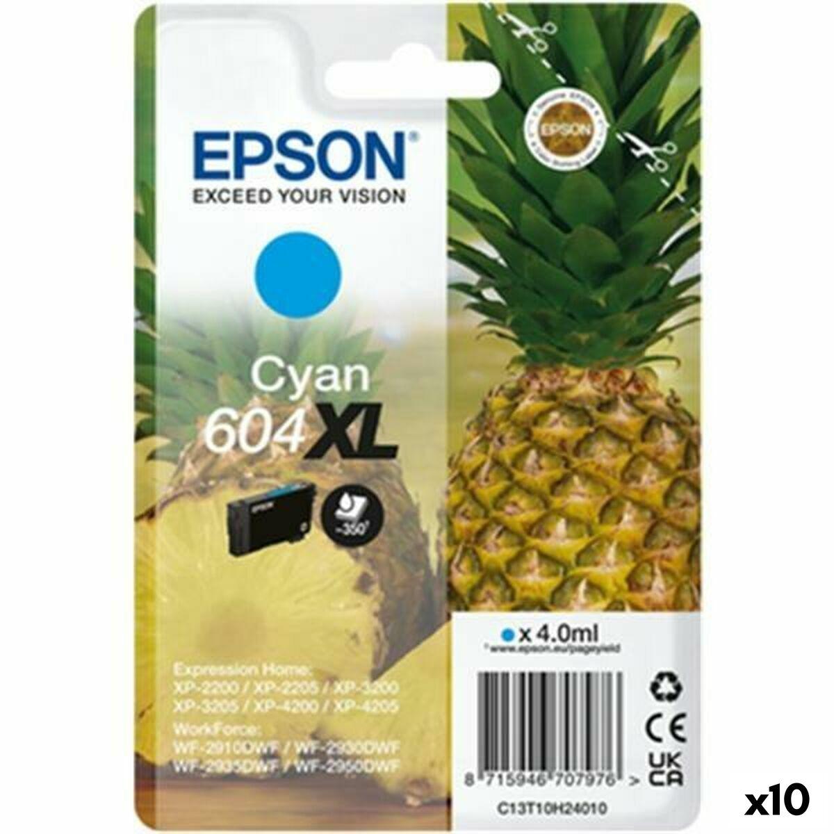 Epson 604XL Cyan - original blækpatron (10-pak) til XP-2200 / WF-2910DWF billede