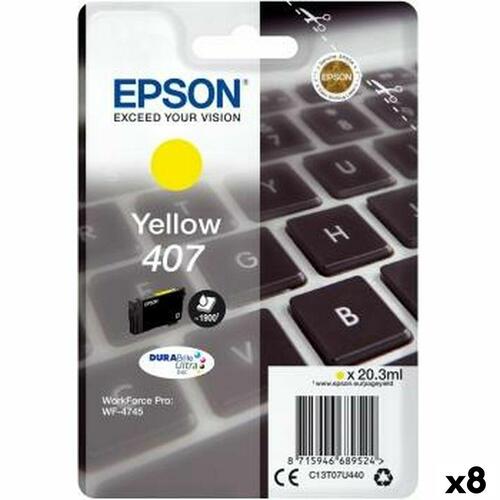 Original blækpatron Epson WorkForce Pro 4745 Series Gul (8 enheder)