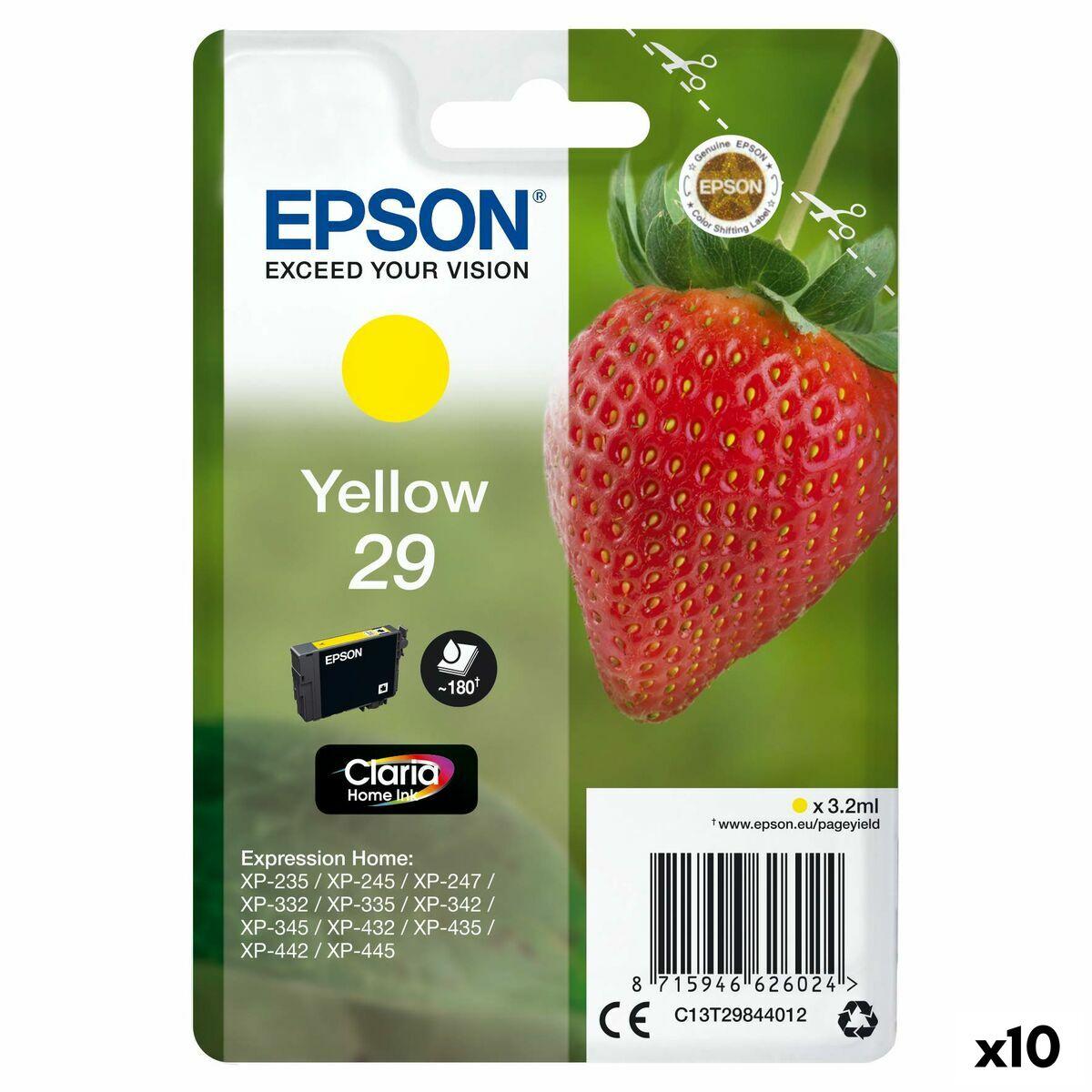 Epson 29 gul blækpatron - pakke med 10 (Original)