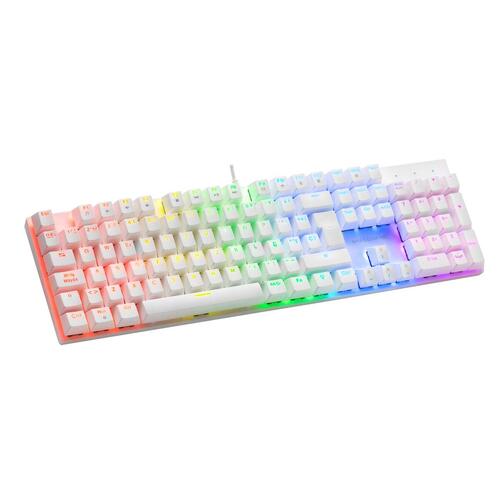 Tastatur Mars Gaming MK422 Hvid Qwerty portugisisk