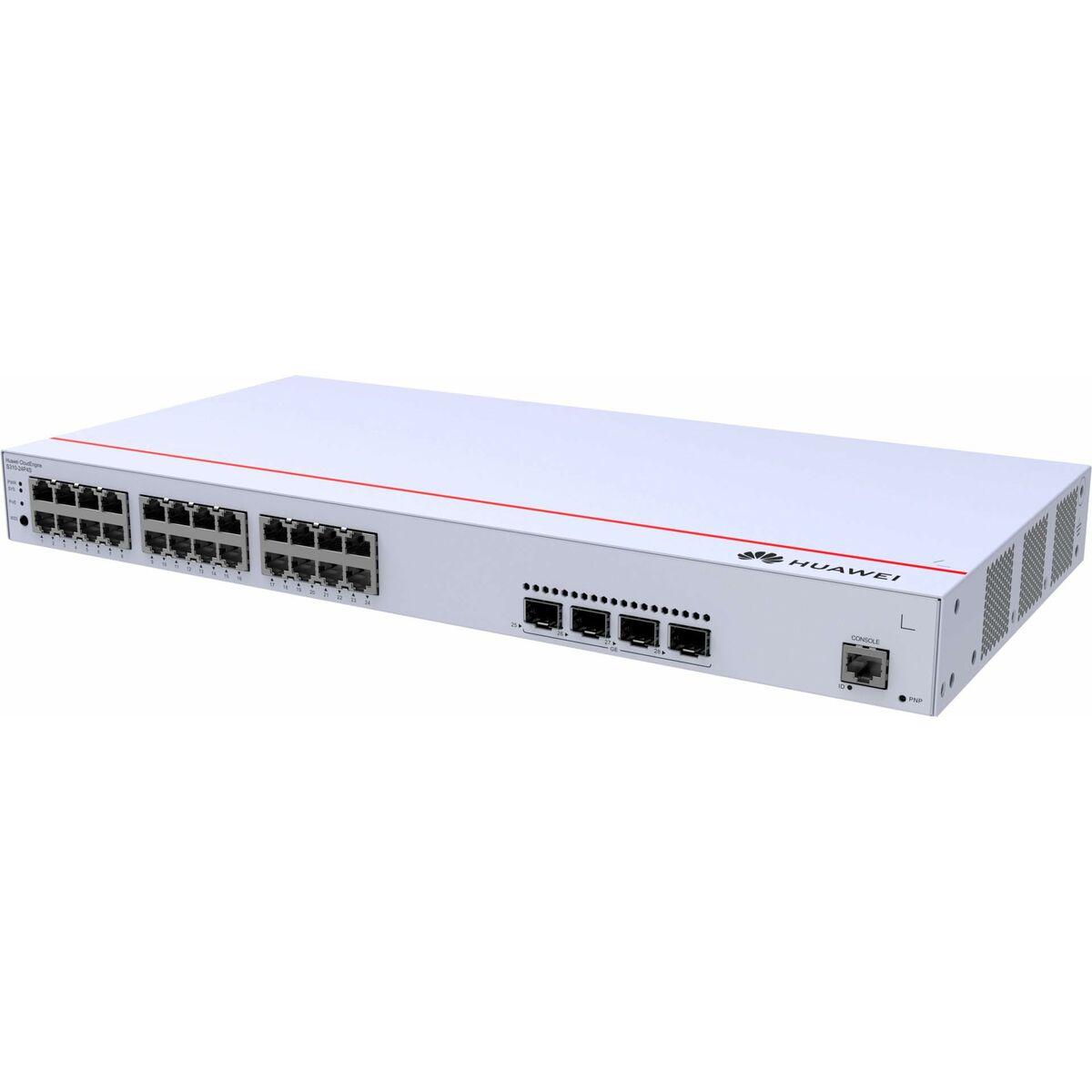 Netværksswitch Huawei S310-24P4S - 24x RJ45, 4x SFP, PoE, grå