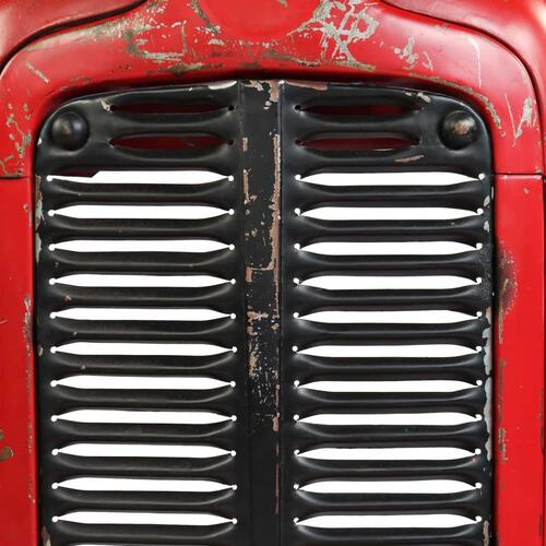 Traktor-barbord i massivt mangotræ rød 60 x 60 x 107 cm