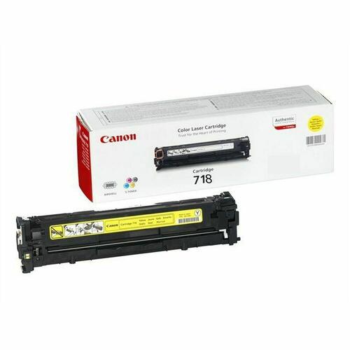 Original toner Canon CRG-718 Y Sort Gul