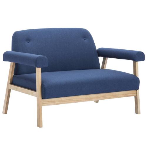 Topersoners sofa i stof blå