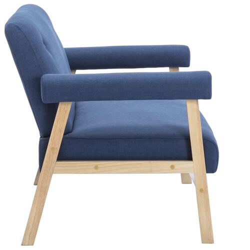 Topersoners sofa i stof blå