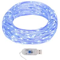 Fairylights-lyskæder 40 m 400 LED'er 8 funktioner blå