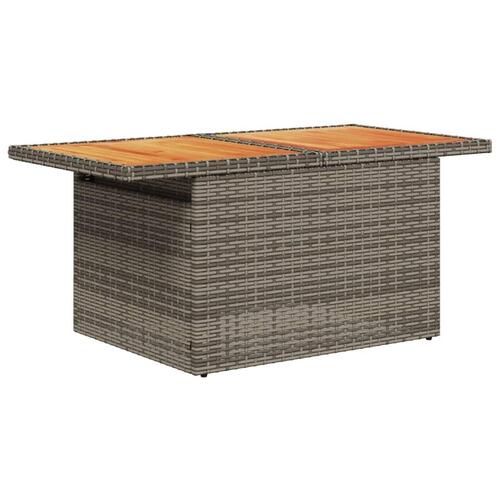 Sofasæt til haven 10 dele med hynder polyrattan grå
