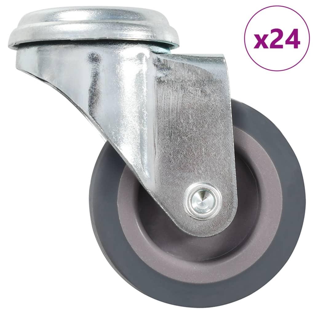 Drejehjul med bolthul 24 stk. 50 mm