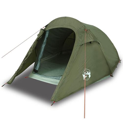 2-personers campingtelt vandafvisende olivengrøn