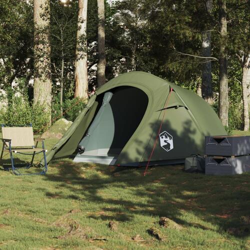 2-personers campingtelt vandafvisende olivengrøn