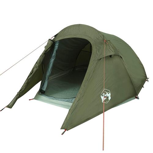 2-personers campingtelt vandafvisende olivengrøn