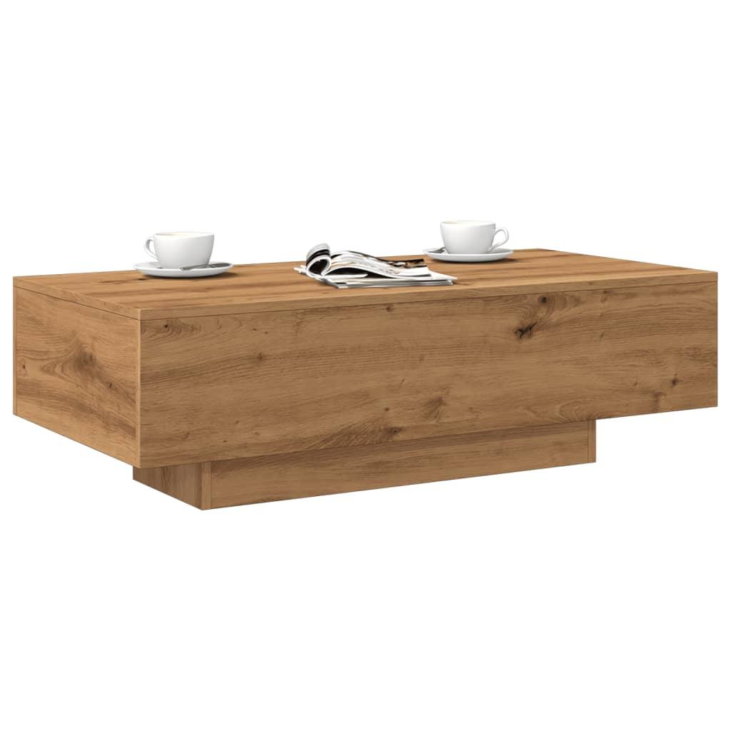 Sofabord 100x49,5x31 cm konstrueret træ kunsteg