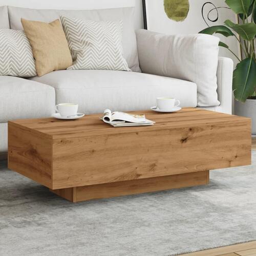 Sofabord 100x49,5x31 cm konstrueret træ kunsteg