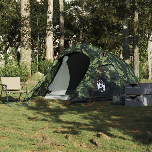 3-personers campingtelt vandafvisende camouflage