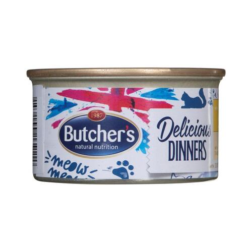 Kattemad Butcher's Delicious Dinners Kylling Kalkun 85 g