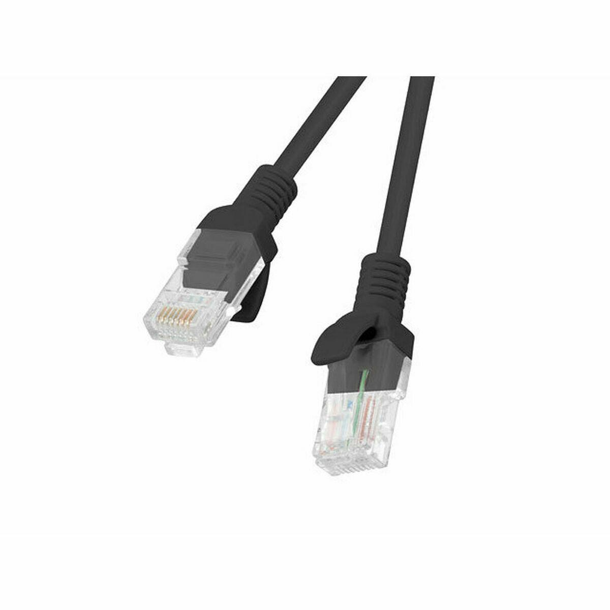 UTP kategori 6 stift netværkskabel Lanberg PCU6-10CC-0100-BK Sort 1 m
