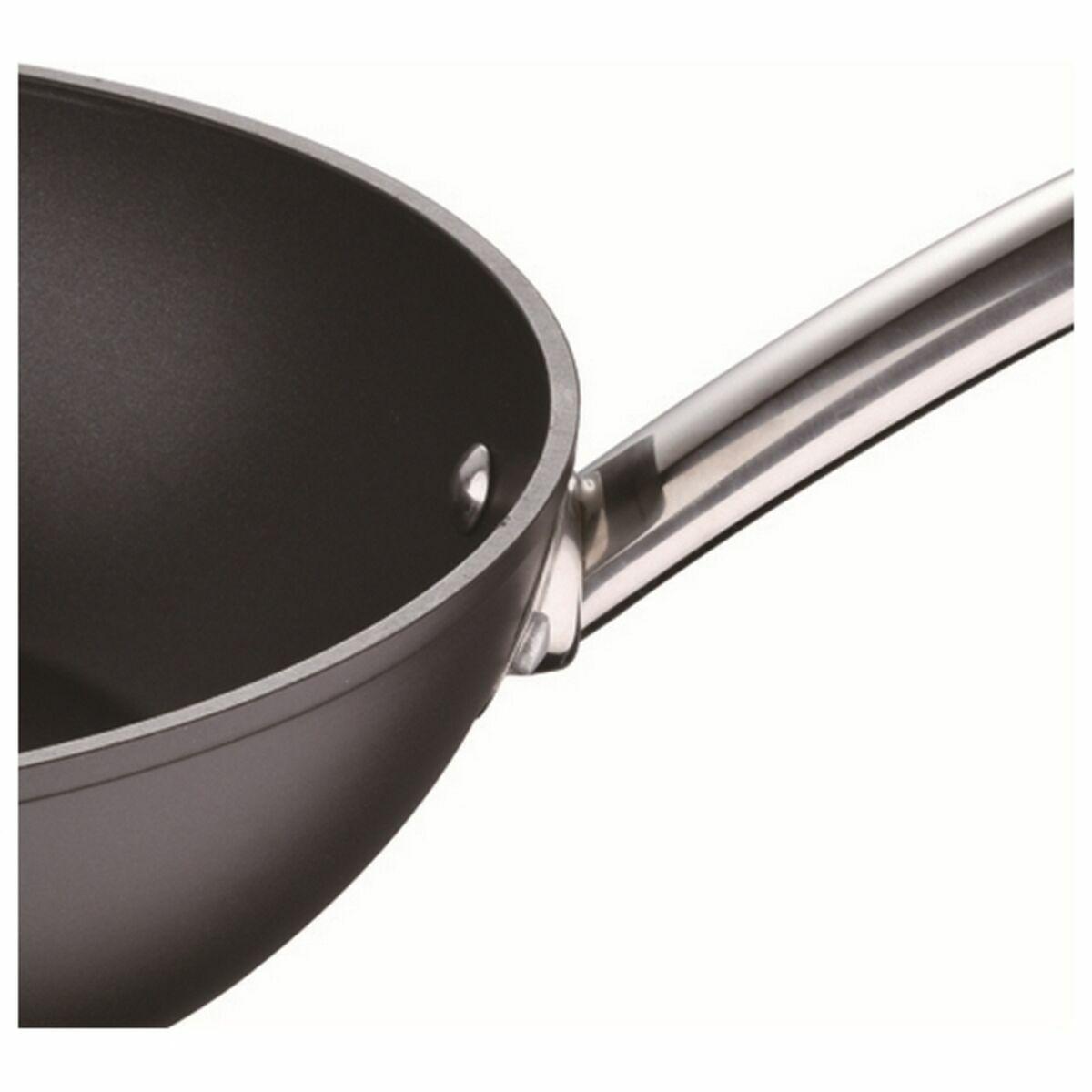 Masterpro wokpande i sort smedet aluminium, Ø 28 cm