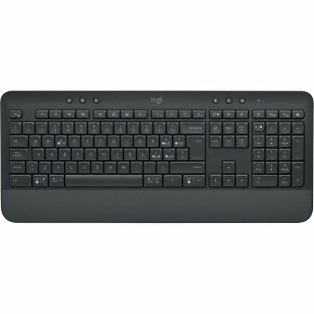 Tastatur Logitech 920-010915 Sort QWERTY