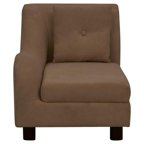Hundesofa med pude 83x44x44 cm plys brun