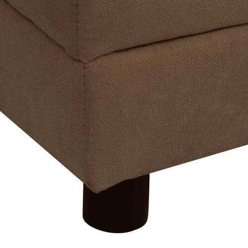Hundesofa med pude 83x44x44 cm plys brun