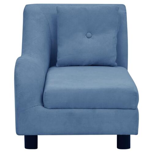 Hundesofa med pude 83x44x44 cm plys blå