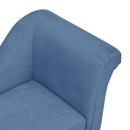 Hundesofa med pude 83x44x44 cm plys blå