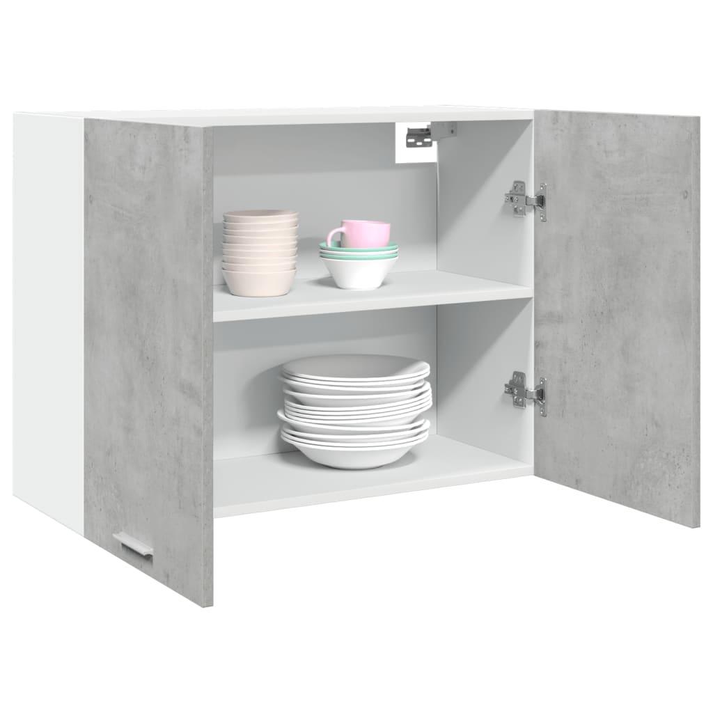 Vægskab 80x31x60 cm konstrueret træ betongrå