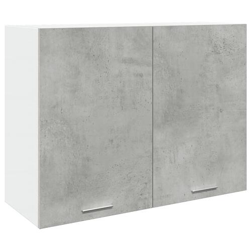 Vægskab 80x31x60 cm konstrueret træ betongrå
