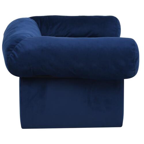 Hundesofa med skuffe 75x50x38 cm plys blå