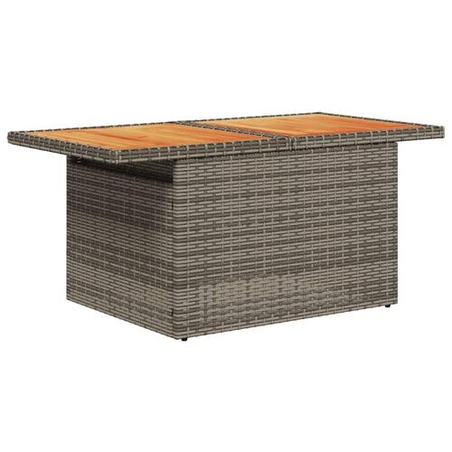 Sofasæt til haven 10 dele med hynder polyrattan grå