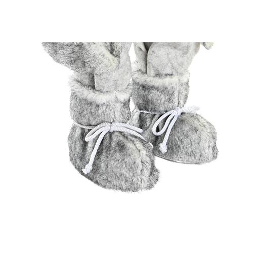 Julepynt Julemanden Hvid Rød Grå PVC Træ 32 x 20 x 64 cm