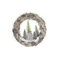 Juleguirlande LED Lys Huse 46 x 7,5 x 46 cm
