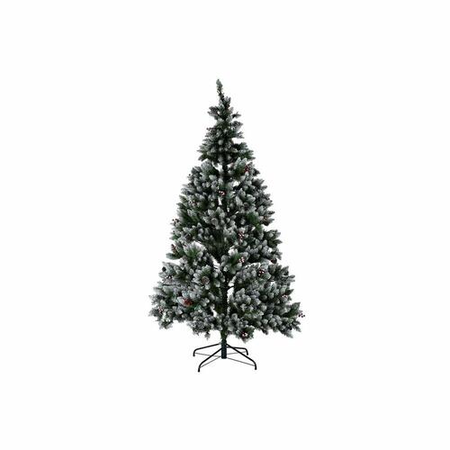 Juletræ Hvid Rød Grøn PVC Ananas snefald 125 x 125 x 210 cm