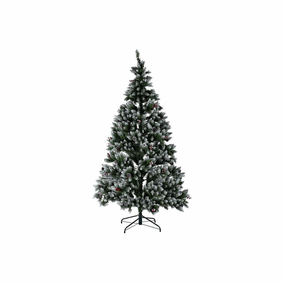Juletræ Hvid Rød Grøn PVC Ananas snefald 125 x 125 x 210 cm
