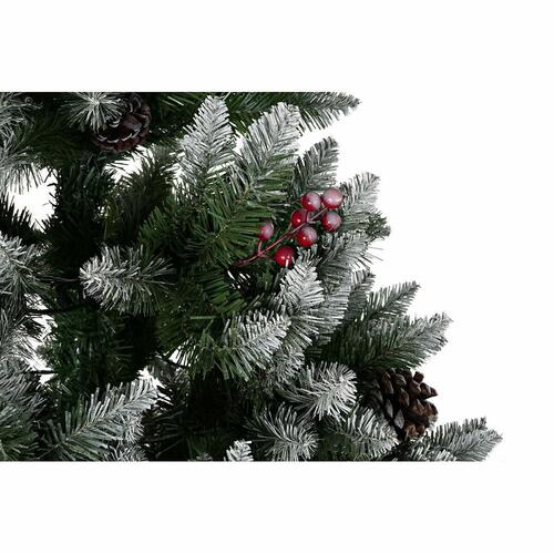 Juletræ Hvid Rød Grøn PVC Ananas snefald 125 x 125 x 210 cm