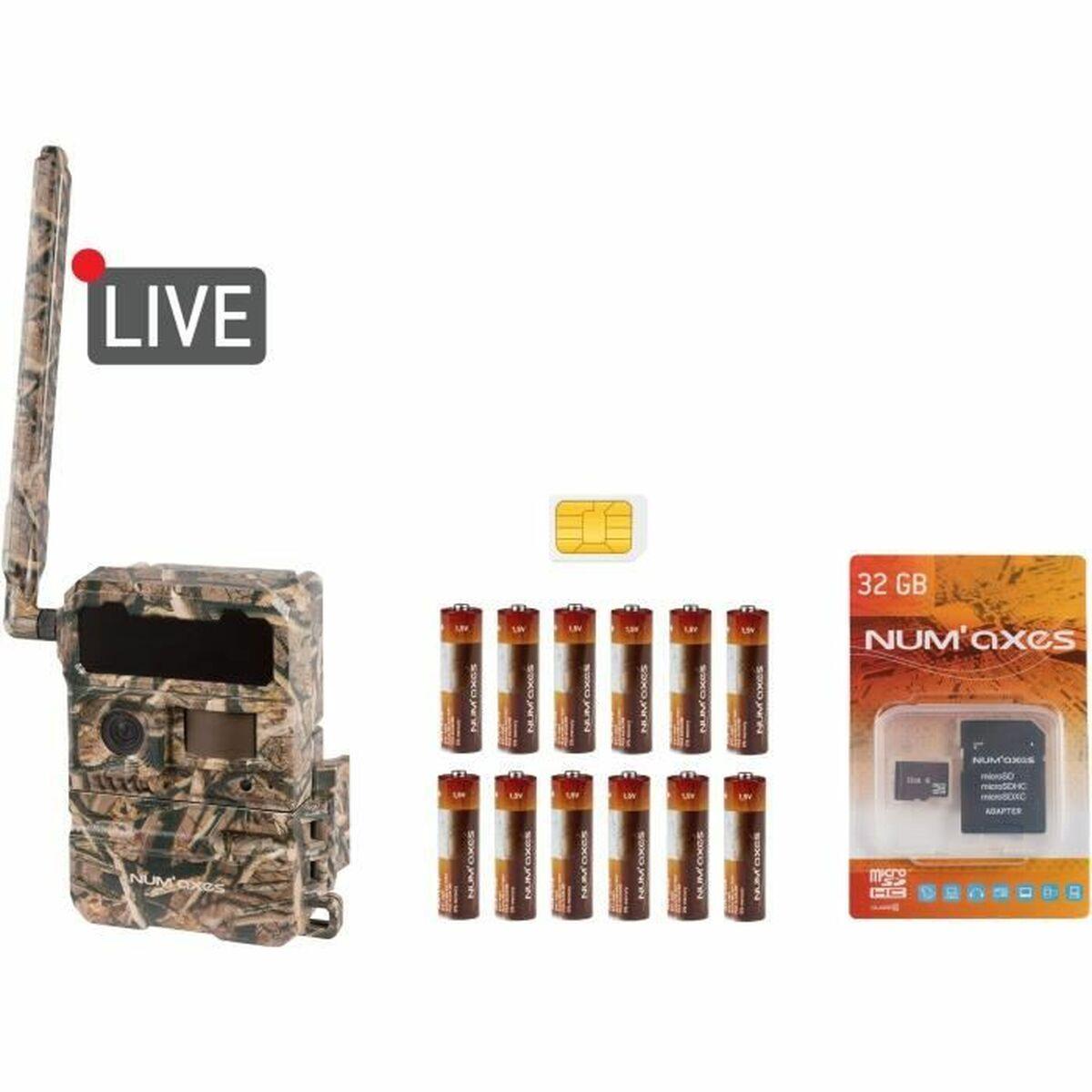 Num'Axes overvågningskamera - grøn, sæt med 4 dele billede