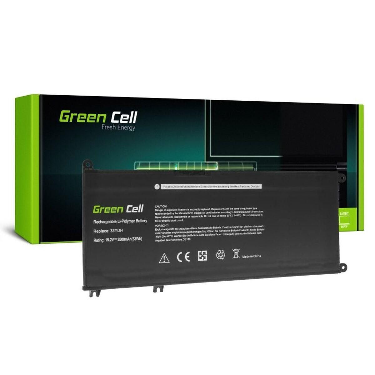 Laptop batteri Green Cell DE138 Sort 3500 mAh 53 Wh