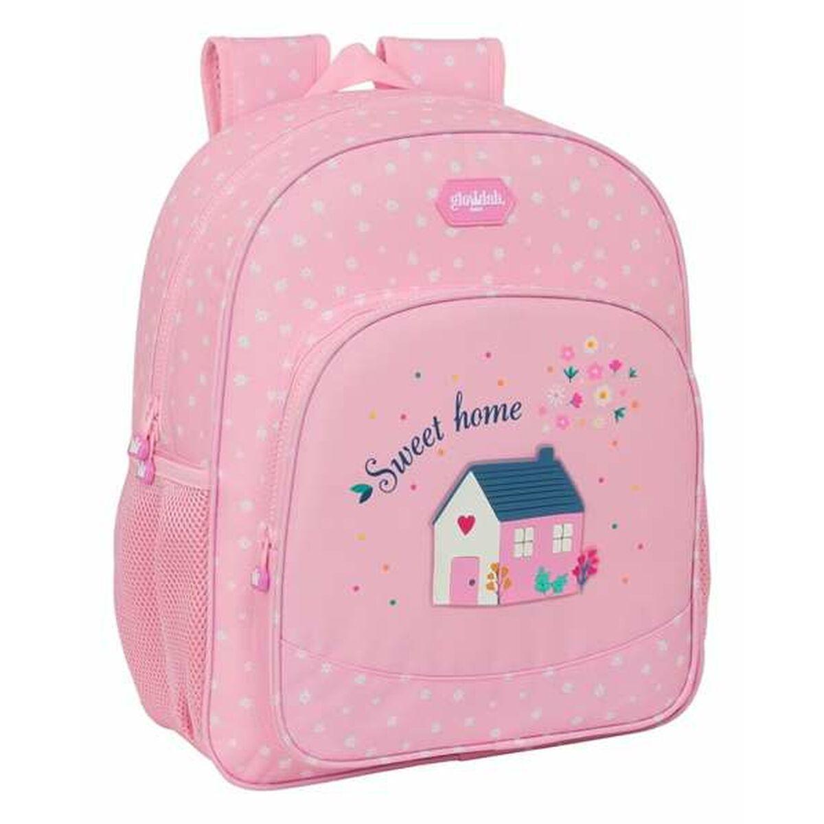 Glow Lab skoletaske Sweet Home, pink - 32 × 38 × 12 cm