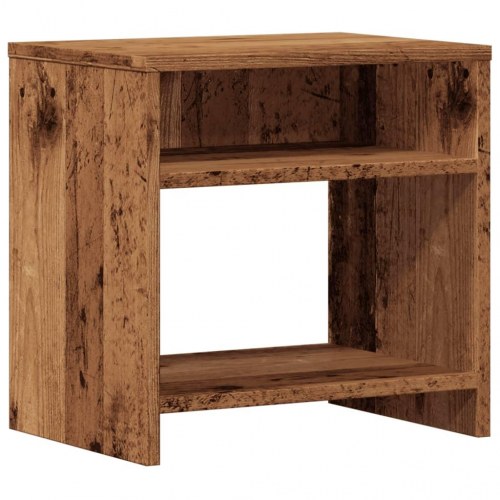 Sengeborde 2 stk. - 40×30×40 cm i konstrueret træ, gammelt trælook