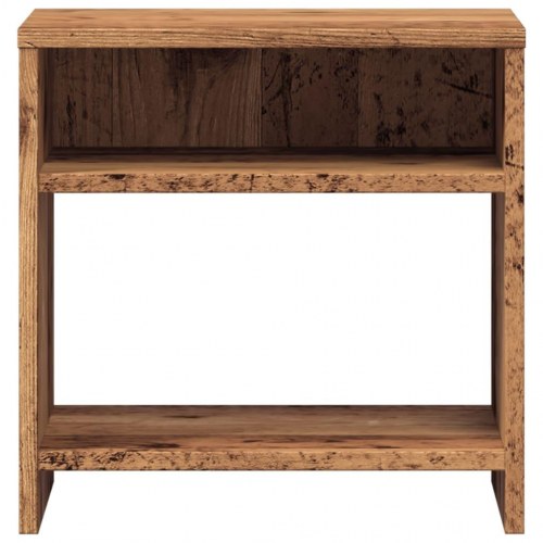 Sengeborde 2 stk. - 40×30×40 cm i konstrueret træ, gammelt trælook