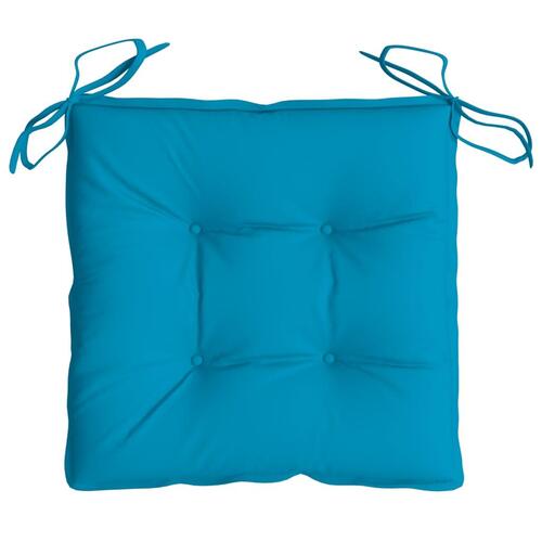 Pallehynder 2 stk. 50x50x7 cm oxfordstof lyseblå