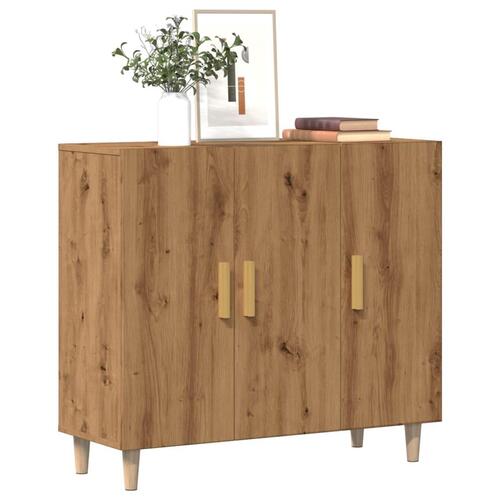 Skab 90x34x80 cm konstrueret træ kunsteg