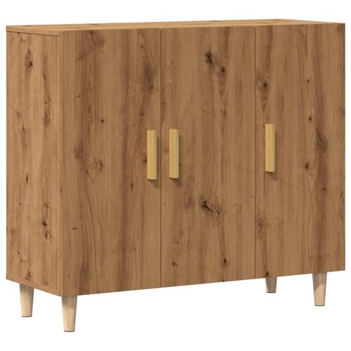 Skab 90x34x80 cm konstrueret træ kunsteg